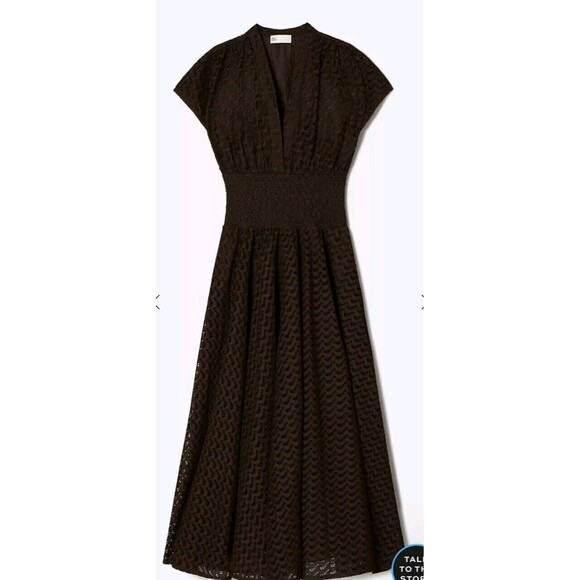 Tory Burch Embroidered Cotton Dress Sz 4 - NWT MSRP$798 - Picture 4 of 4